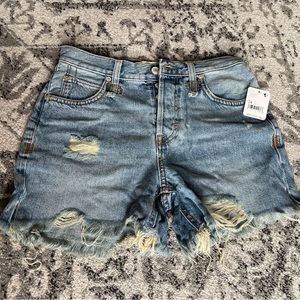Free People Makai Cut Off Shorts Loose Cannon Size 24